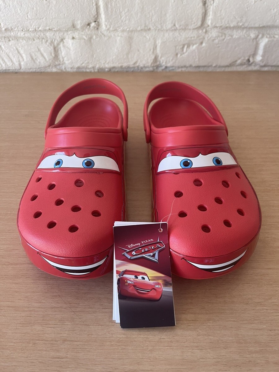 バカラ 鳥 Crocs Classic Clog Lightning McQueen Disney Cars Size 5 Men