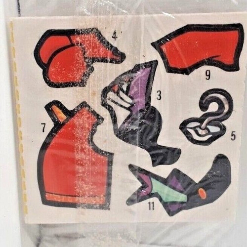 Vintage Capt Hook Post Cereal Sticker Puzzle Original sealed - Picture 2 of 2