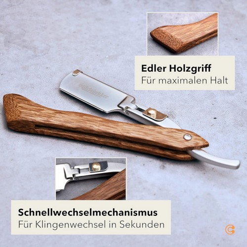 Störtebekker Rasiermesser Rasierer Barbiermesser Rasierklingen UNVOLLSTÄNDIG - Bild 4 von 7