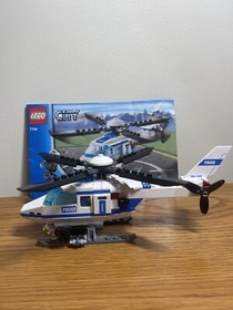 Lego City 7741 Police Helicopter 2008 With Manual & Minifigure 100% Complete