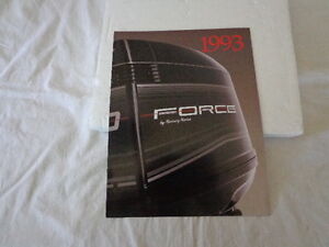 1993 FORCE BY MERCURY MARINE PRODUCT LINE BOAT BROCHURE PROMO CATALOG