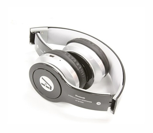 Auriculares estéreo inalámbricos Bluetooth iPhone 6 7 8 X con micrófono y radio FM - negros - Imagen 2 de 6