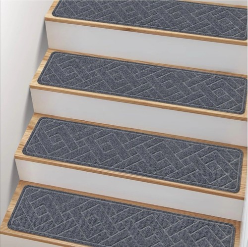 15 Pack 8 "X 30" Non Slip Stair Treads for Wooden Steps, Carpet Stair Treads - Picture 2 of 8