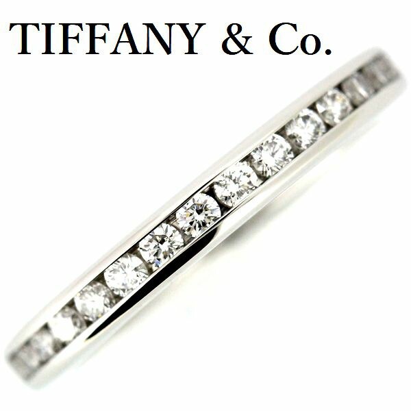 Tiffany Full Circle Diamond Ring Pt950 2.5mm VS G Excellent