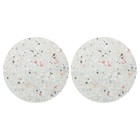 2Pcs Coaster for Drinks Absorbing Ceramic Coasters Household Non-slip