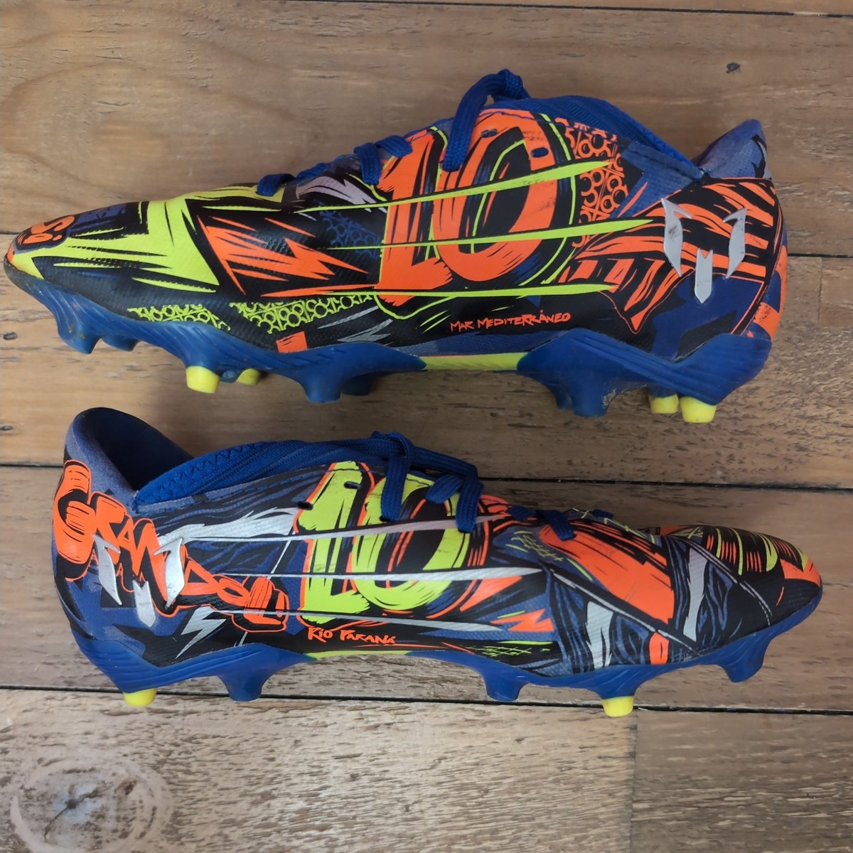 Adidas Nemeziz Messi 19.4 FxG soccer cleats Size 7 Team Royal Blue