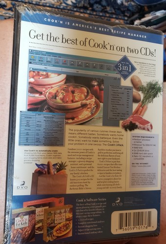 PC HOME&OFFICE COOK'N DELUXE RECIPE MANAGER SOFTWARE SERIES 1000s OF RECIPES - Zdjęcie 2 z 2