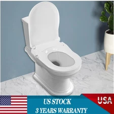 Round Toilet Seat Bidet Rear Non-electric Dual Nozzle Toilet Seat Attachment