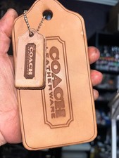 COACH XL BARE Hangtag Glovetanned Leather CUSTOM HAVERSACK HISTORY