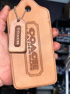 COACH XL BARE Hangtag Glovetanned Leather CUSTOM HAVERSACK HISTORY