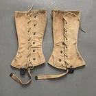 US WW2 Military Gaiters Leggings Navy USMC Size 3 1945 Named