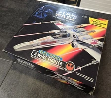 1995 STAR WARS POWER of the FORCE ELECTRONIC X WING FIGHTER W BOX KENNER COOL