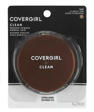 COVERGIRL CLEAN PRESSED POWDER 160 CLASSIC TAN ORIGINAL TALC