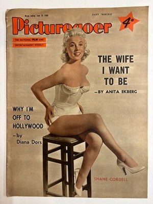 Picturegoer Magazin - 23. Juni 1956 - Shane Cordell, Anita Ekberg, Diane Dors