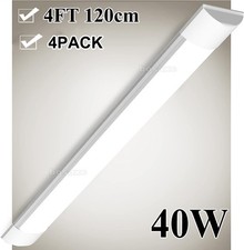 4 PACK 4FT LED SHOP LIGHT 6500K Daylight Fixture LED Ceiling Lights Garage Lamp