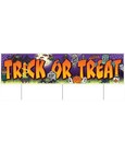 Plastic Jumbo Trick Or Treat Yard Sign for Halloween - Beistle