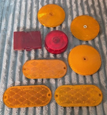 Lot of Reflector Lights Automotive Trailer Truck SATE-LITE Red Amber Orange 