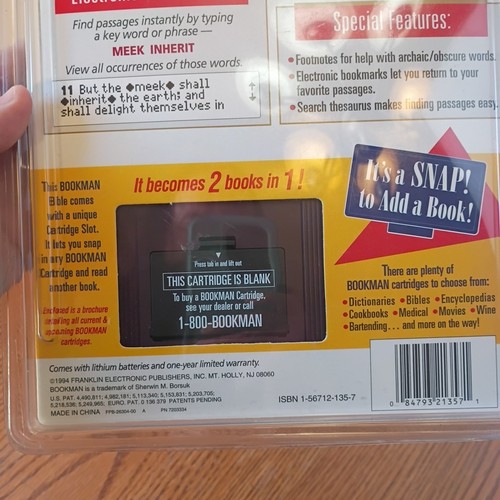 Franklin Holy Bible King James Version KJV-440 Handheld 1994 Vintage - Picture 7 of 9