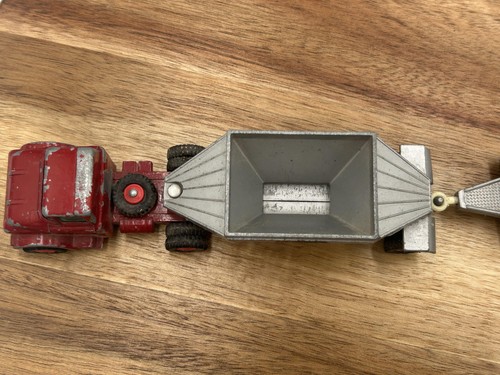 Vintage Matchbox Major Pack M-4 GMC Truck Fruehauf Hopper Double Trailer England - Picture 4 of 17