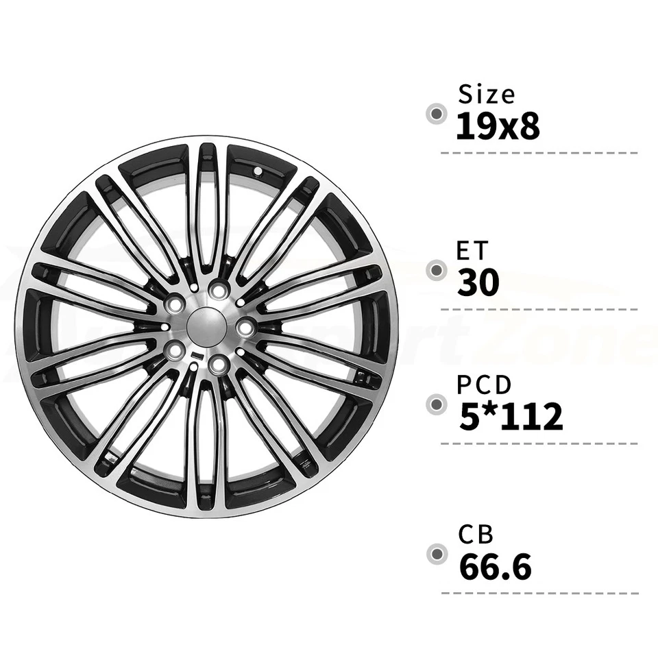 For BMW 5-Series M550i 530e xDrive 530i 540d 540i 550i 19" x 8" 17-20 Wheel Rim - Изображение 3 из 4