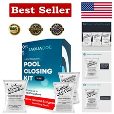 AquaDoc Winterizing Kit for Inground & Above Ground Pools - 3 Essential Parts