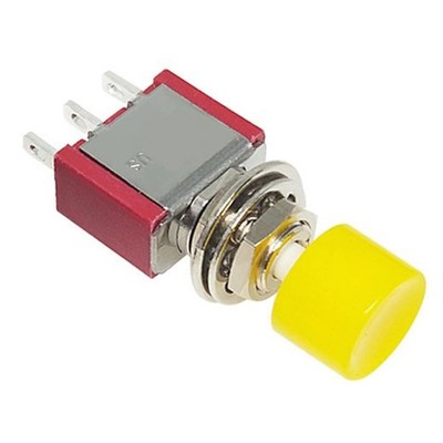 Quick Return Push Button PS102 3Pin 5A 120VAC Rugged ABS Metal Composite