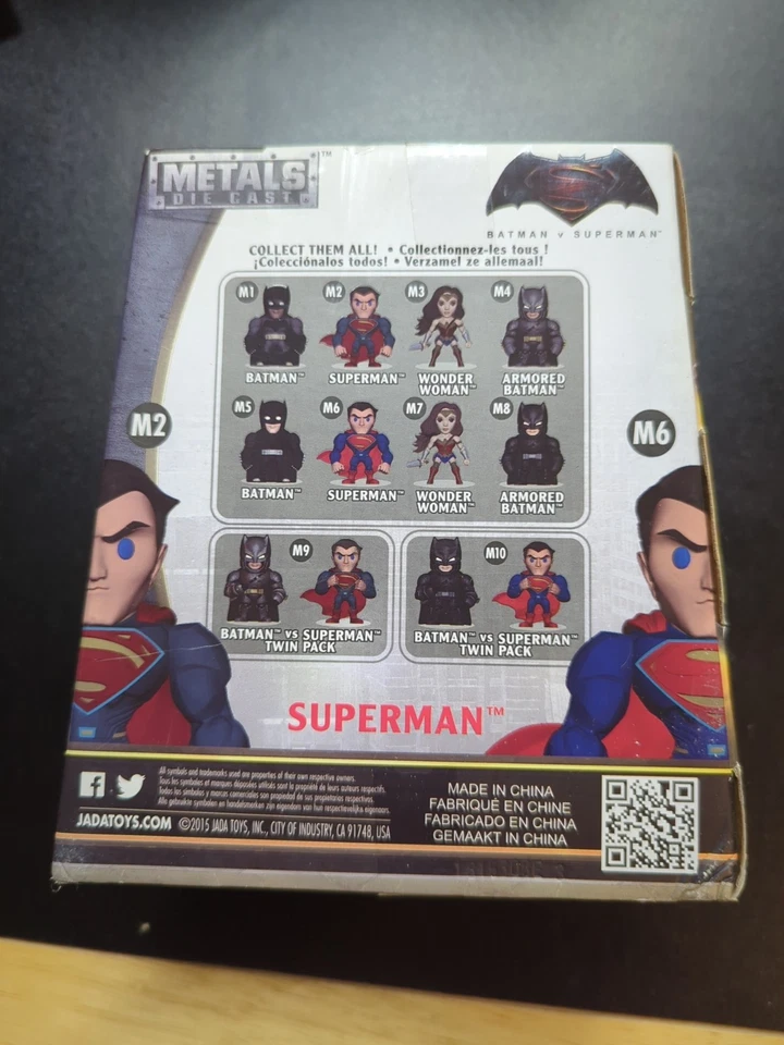 Superman M2 Jada Metals Die Cast DC Comics Batman Vs Superman - Image 2 of 2