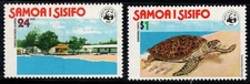 Samoa 1978 Mi. 370-371 New ** 100% WWF, Nature, Wildlife, Animals