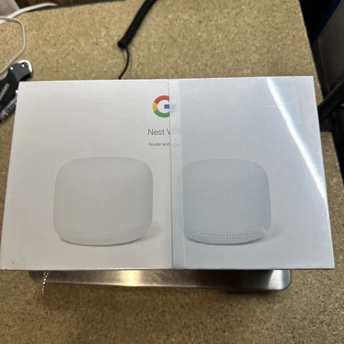 Google Nest Wifi Router and Point - GA0082-US - Snow - NEW/SEALED - FREE SHIP