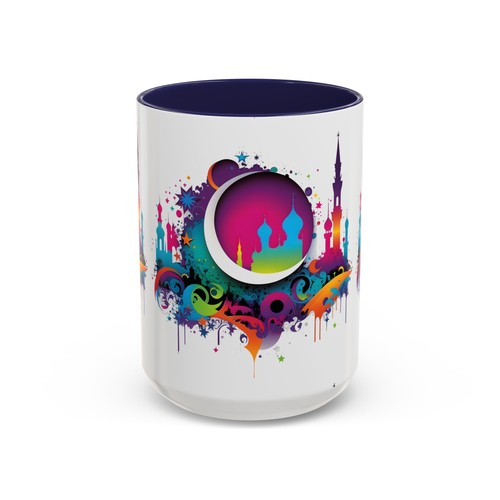 Ramadan Eid Festival Mosque Accent Coffee Mug 11oz, Islamic Gift for Muslims, - Picture 3 of 70