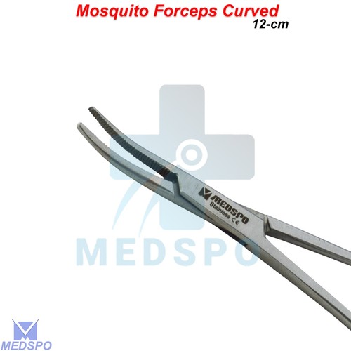 Surgical Artery Clamp Homeostatic Mosquito Forceps Curved Hemostat Dental Tools - Picture 3 of 5