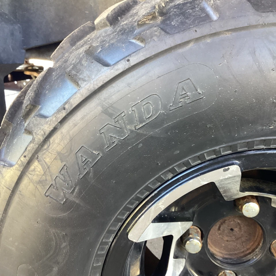 "Juego de 4 ruedas y neumáticos de carro de golf WANDA/ATV/UTV 22"" USADOS EXCELENTE ESTADO" Foto 2 de 4