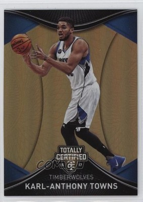 2016-17 Panini Totally Certified Gold /10 Karl-Anthony Towns #8 h8k