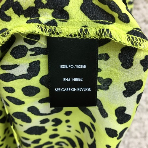 NUOVO Torrid Top Camicia 3X Adulto Più Verde Lime Leopardato Scollo V Blusa Boho Donna - Foto 8 di 12