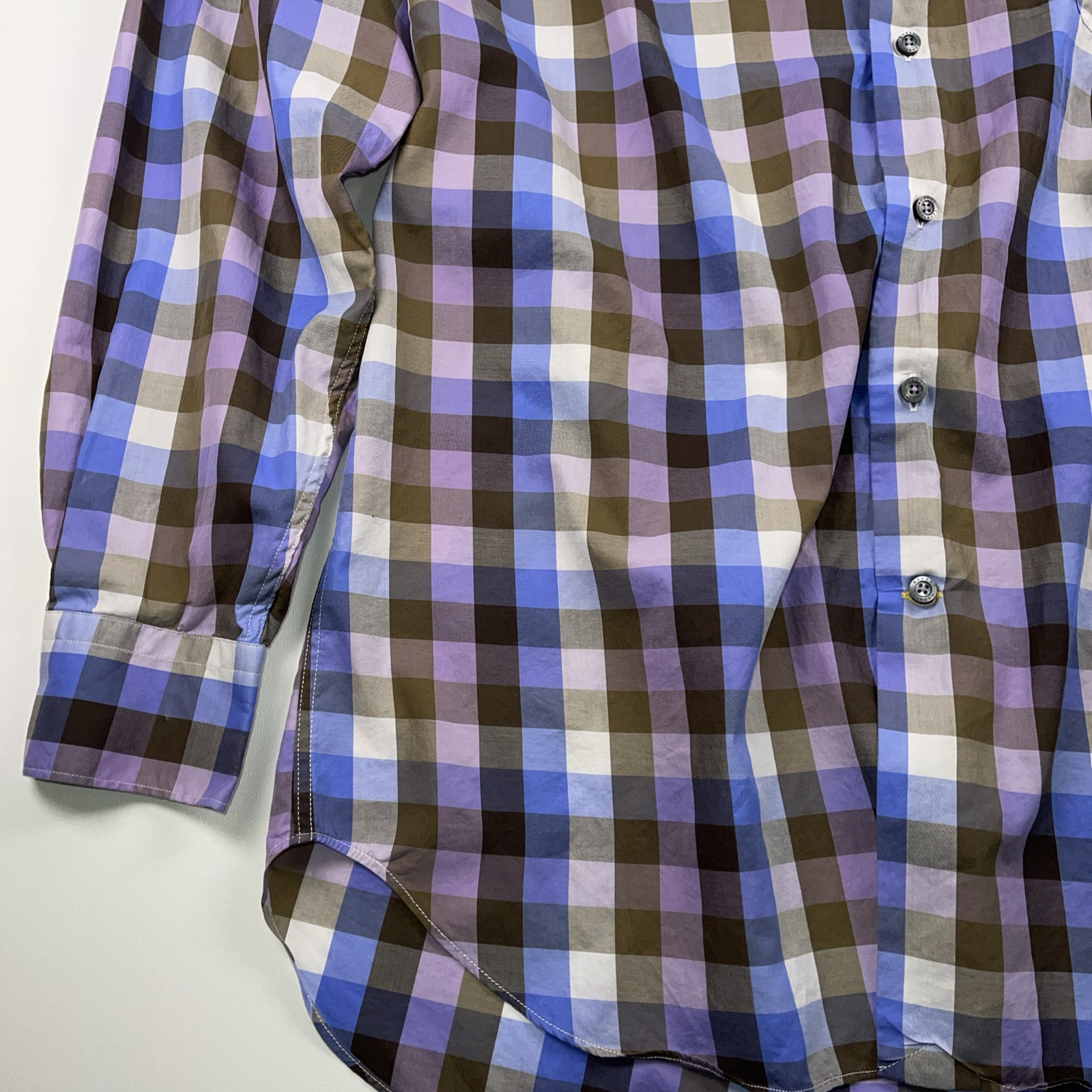 Robert Talbott Classic Sz L Button Front Multicol… - image 6