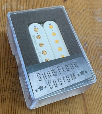 SEYMOUR DUNCAN JB SH-4 HUMBUCKER PICKUP  WHITE WITH GOLD POLES NEW  11102-13-CC