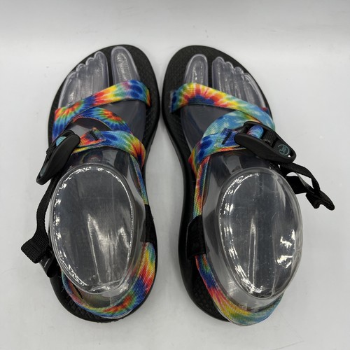 Chaco Z/1 klassische mehrfarbige Damen-Wandersandalen Regenbogen Batik 6 JCH108946 - Bild 6 von 8