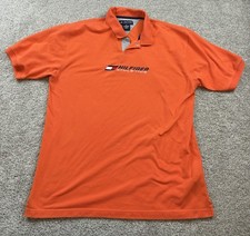 Vintage Tommy Hilfiger Mens Polo Extra Large Embroidered Center Logo 2001 Y2K