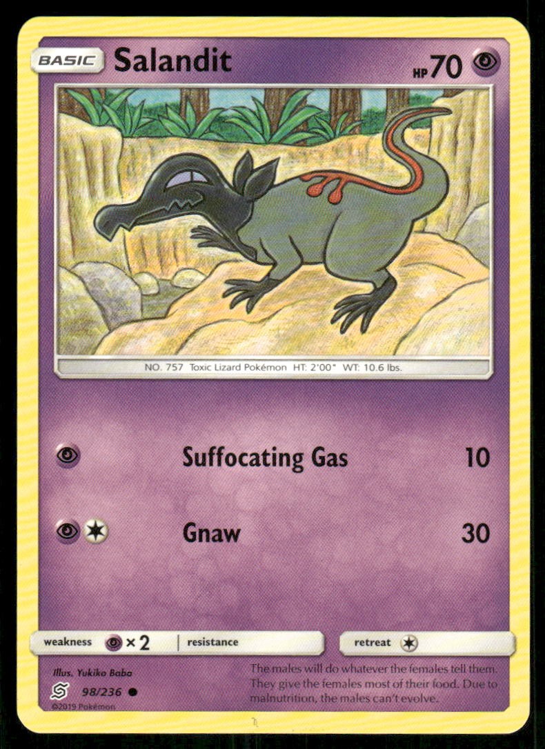 Salandit (98) SM - Unified Minds [98/236] NM Pokemon Yukiko Baba