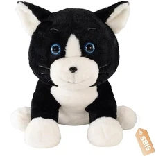  27 Inch Weighted Black Plush, Weighted Black Stuffed Animal, 5 Lbs Cute Cat