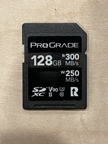 ProGrade Digital SDXC 128GB UHS II V90 Memory Card 300 MBPS U3 Class 10