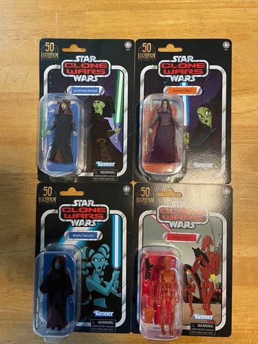 Star Wars Clone Wars  Vintage Collection Walmart Exclusive Nice  lot of 4