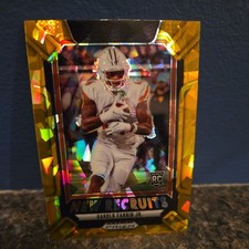 2025 Panini Prizm Harold Fannin Jr. #3 New Recruits Gold Cracked Ice RC Browns