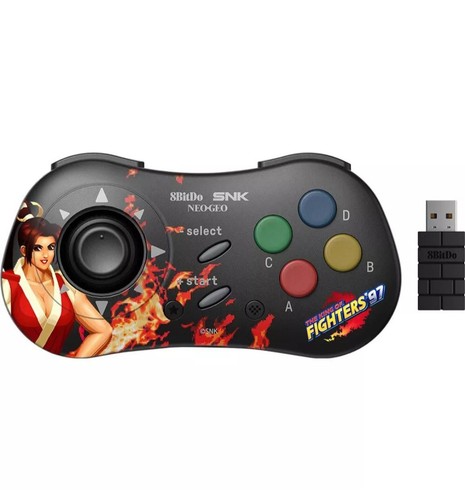 Controller Manette SNK NEO GEO Mini PC Android MAI SHIRANUI NEUF Bluetooth USB - Imagen 4 de 5