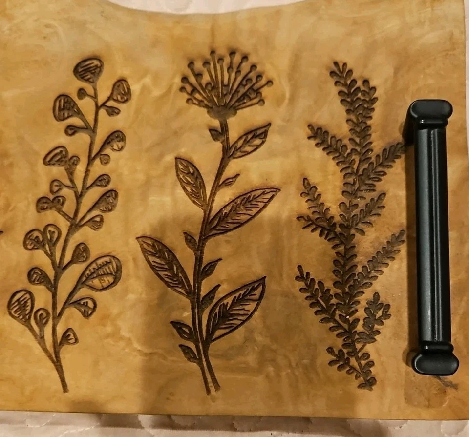 香料木质烧菜板奶酪肉类蔬菜13x8英寸  — 第 4/4 张图片