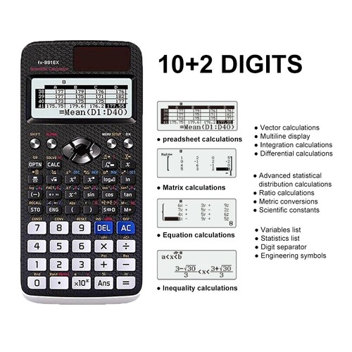 Casio Fx-991ex Classwiz Advanced Engineering Scientific Calculator-552 Functions - Picture 3 of 7