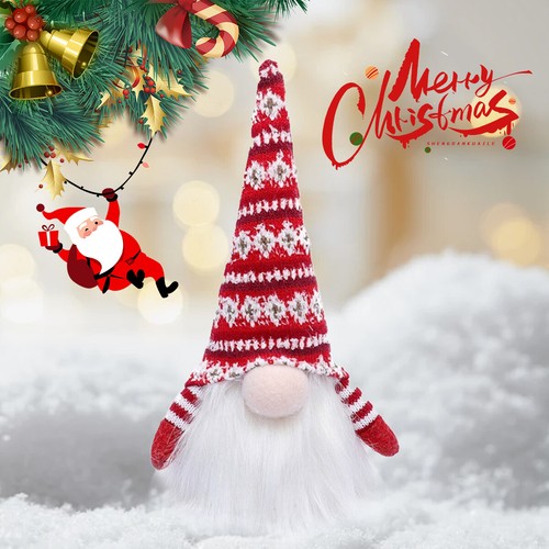 Weihnachten Deko Wichtel 23 cm Schwedischen Weihnachtsmann Santa mit LED - Bild 13 von 26