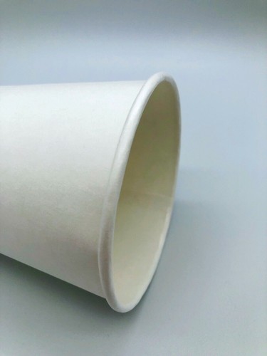 50 Pack Disposable Paper Cups 20 oz White Coffee Cups For Hot and Cold Drinks - Picture 3 of 4