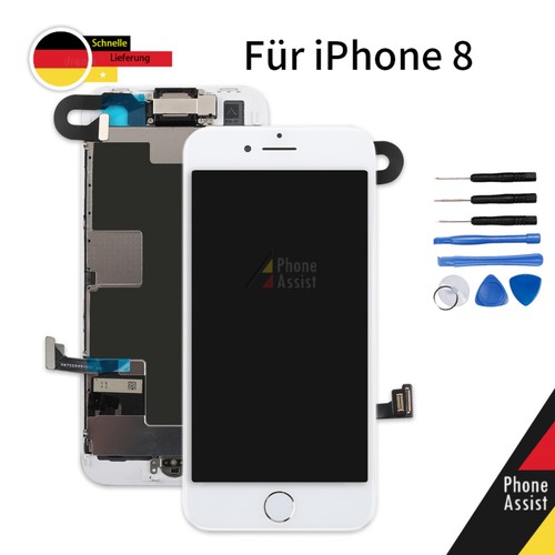 LCD Display Für iPhone 8 Komplett Retina TouchScreen Bildschirm Homebutton Weiß