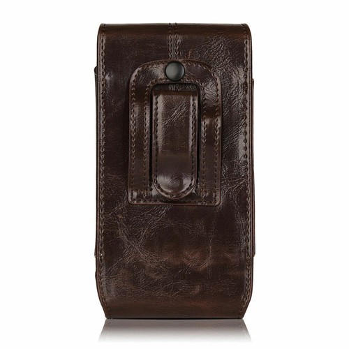 For iPhone 11 Pro Max X Samsung S8 S9 S10 Vertical Leather Pouch Cover Case - Picture 7 of 12